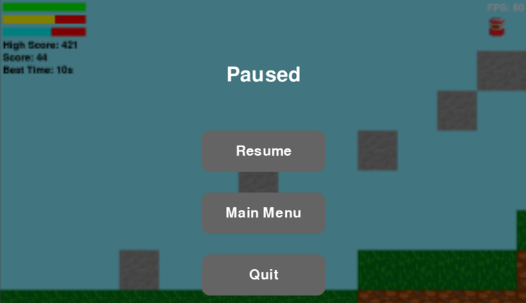 In-Game Pause Menu